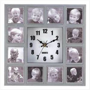 CPhoto Collage Wall Clock - Click To Enlarge