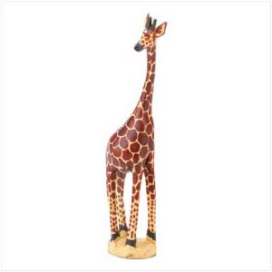 CWooden Giraffe Figurine - Click To Enlarge