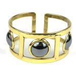 CHematite Stones Ladder Cuff - South Africa - Click To Enlarge
