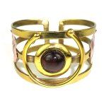 CRed Tiger Eye C Brass Cuff - Click To Enlarge