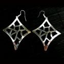 Large Silverplated Starlight Earrings - Mexico