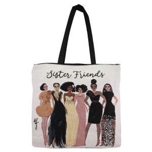 CSister Friends - woven tote bag - Click To Enlarge