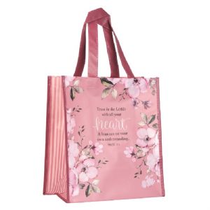 CShopping Bag - Trust in the Lord Prov. 3:5 PINK - Click To Enlarge