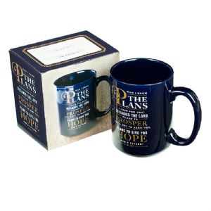 CFor I Know the Plans Coffee Mug - Jeremiah 29:11 - Click To Enlarge