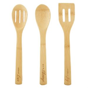 CLove, Blessings, Joy Bamboo Spoon Set - Click To Enlarge