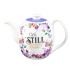 Tea Pot 6-Be Still and Know Teapot in Purple - Psalm 46:10 - Click To Enlarge