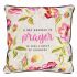Prayer Embroidered Square Pillow - Click To Enlarge
