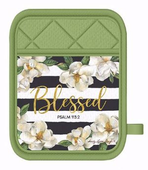 CPot Holder set - Blessed Magnolia - Click To Enlarge